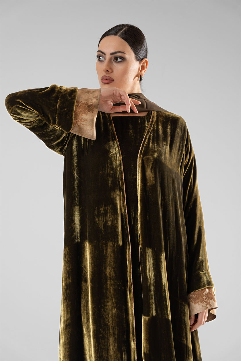 No.128 Floral Velvet Green