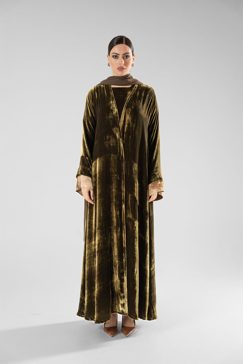 No.128 Floral Velvet Green