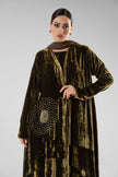 No.129 Velvet Embroidered Green