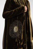 No.129 Velvet Embroidered Green