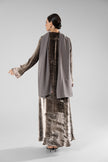 No.128 Floral Velvet Grey