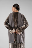 No.128 Floral Velvet Grey
