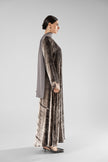 No.128 Floral Velvet Grey