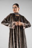 No.128 Floral Velvet Grey