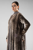 No.129 Velvet Embroidered Grey