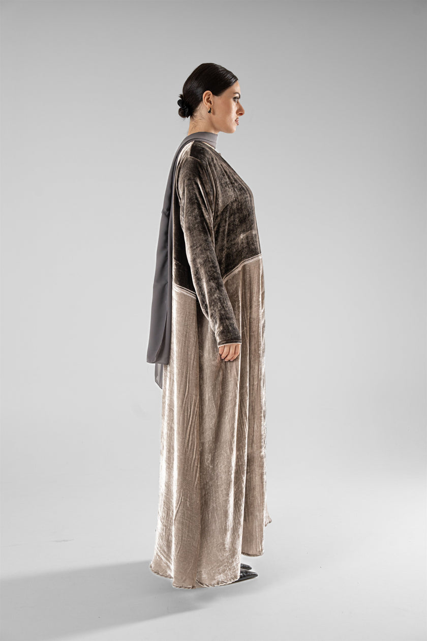 No.130 Velvet Contrast Grey / Grey