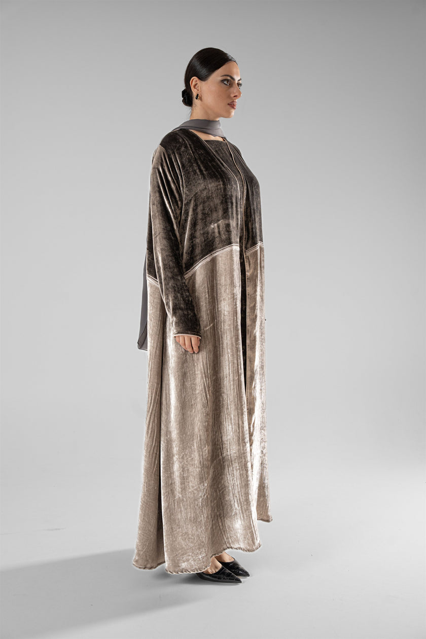No.130 Velvet Contrast Grey / Grey