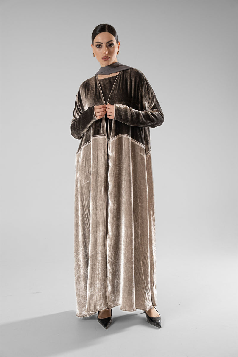 No.130 Velvet Contrast Grey / Grey