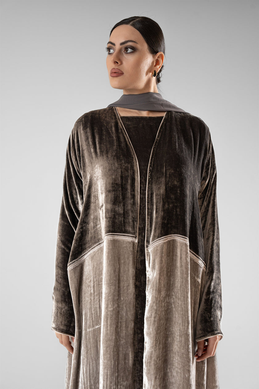 No.130 Velvet Contrast Grey / Grey