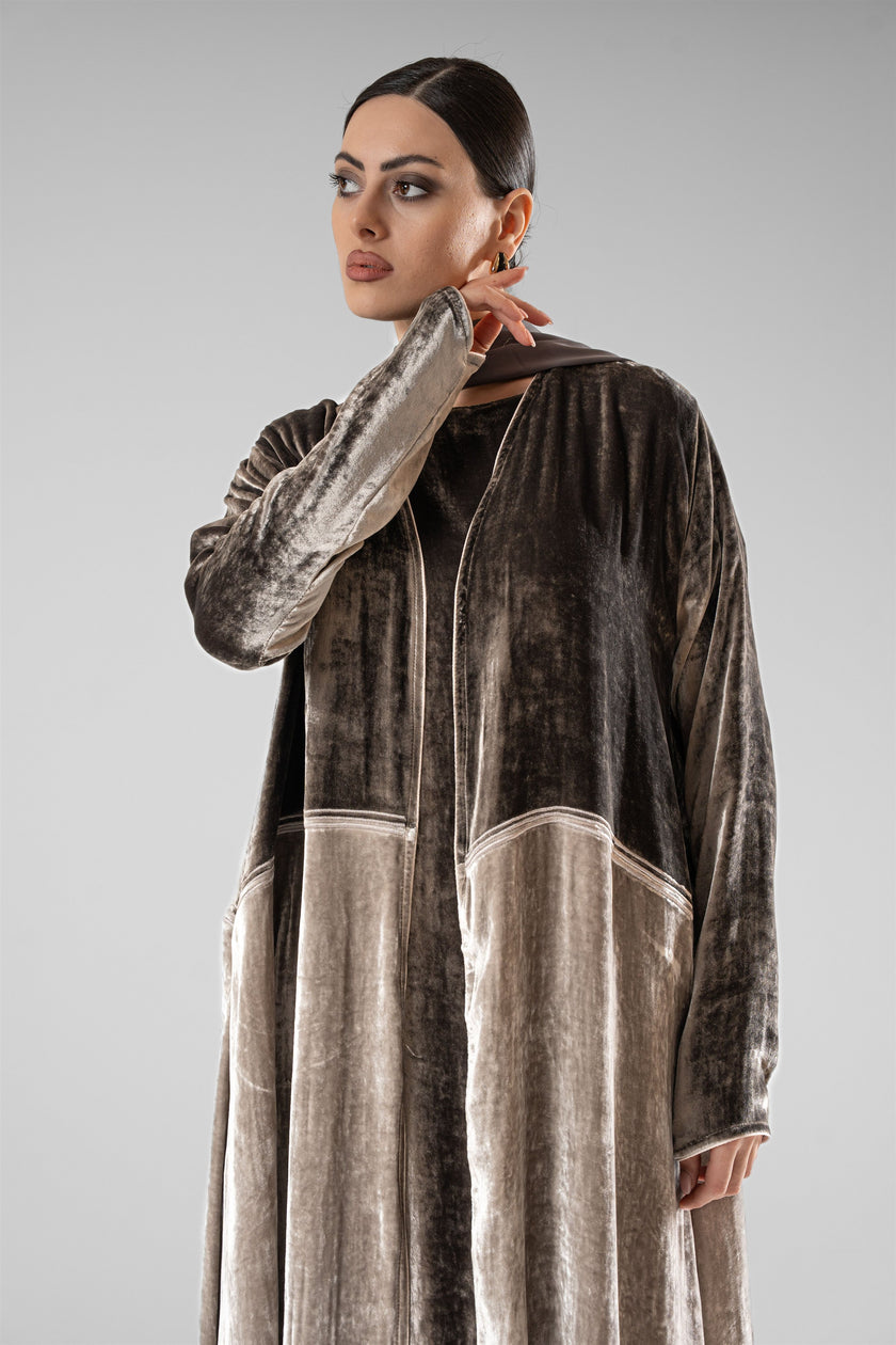 No.130 Velvet Contrast Grey / Grey