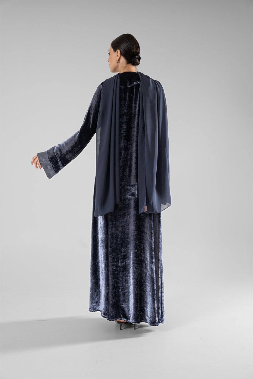 No.128 Floral Velvet Navy