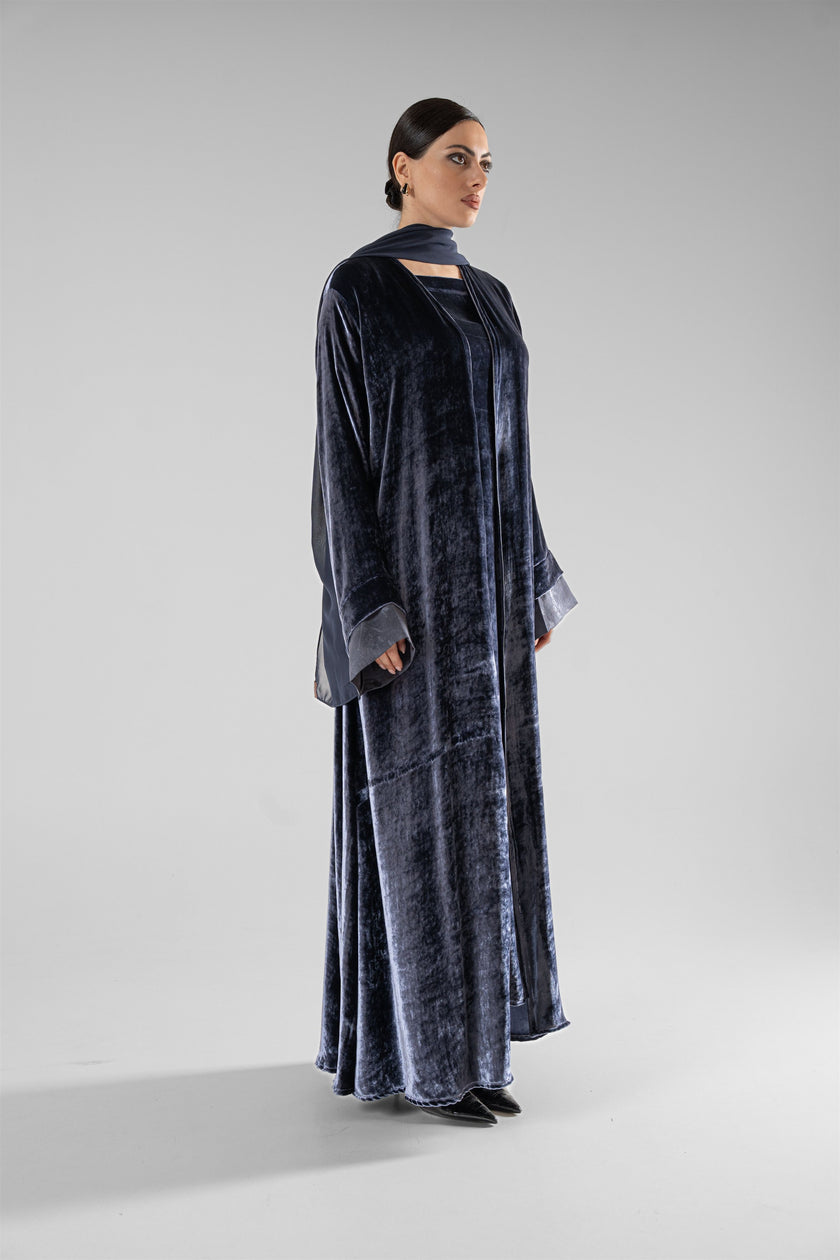 No.128 Floral Velvet Navy