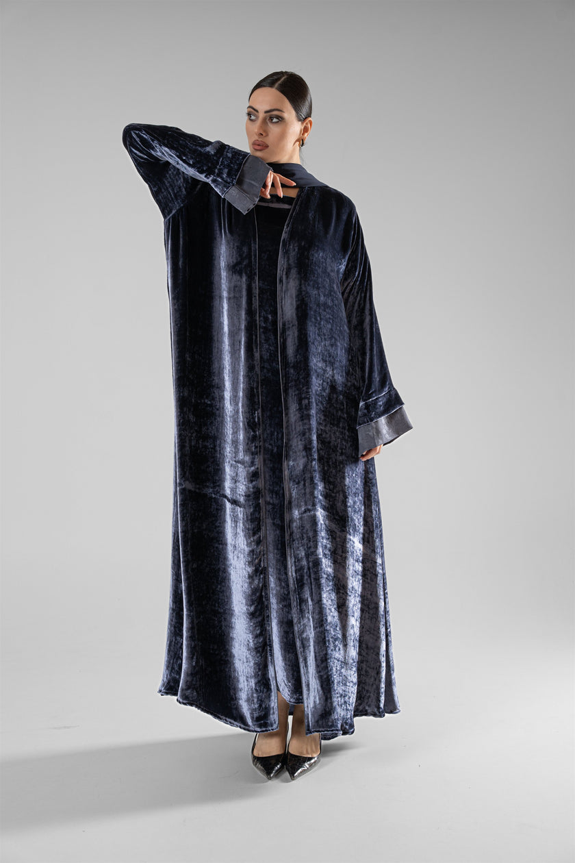 No.128 Floral Velvet Navy
