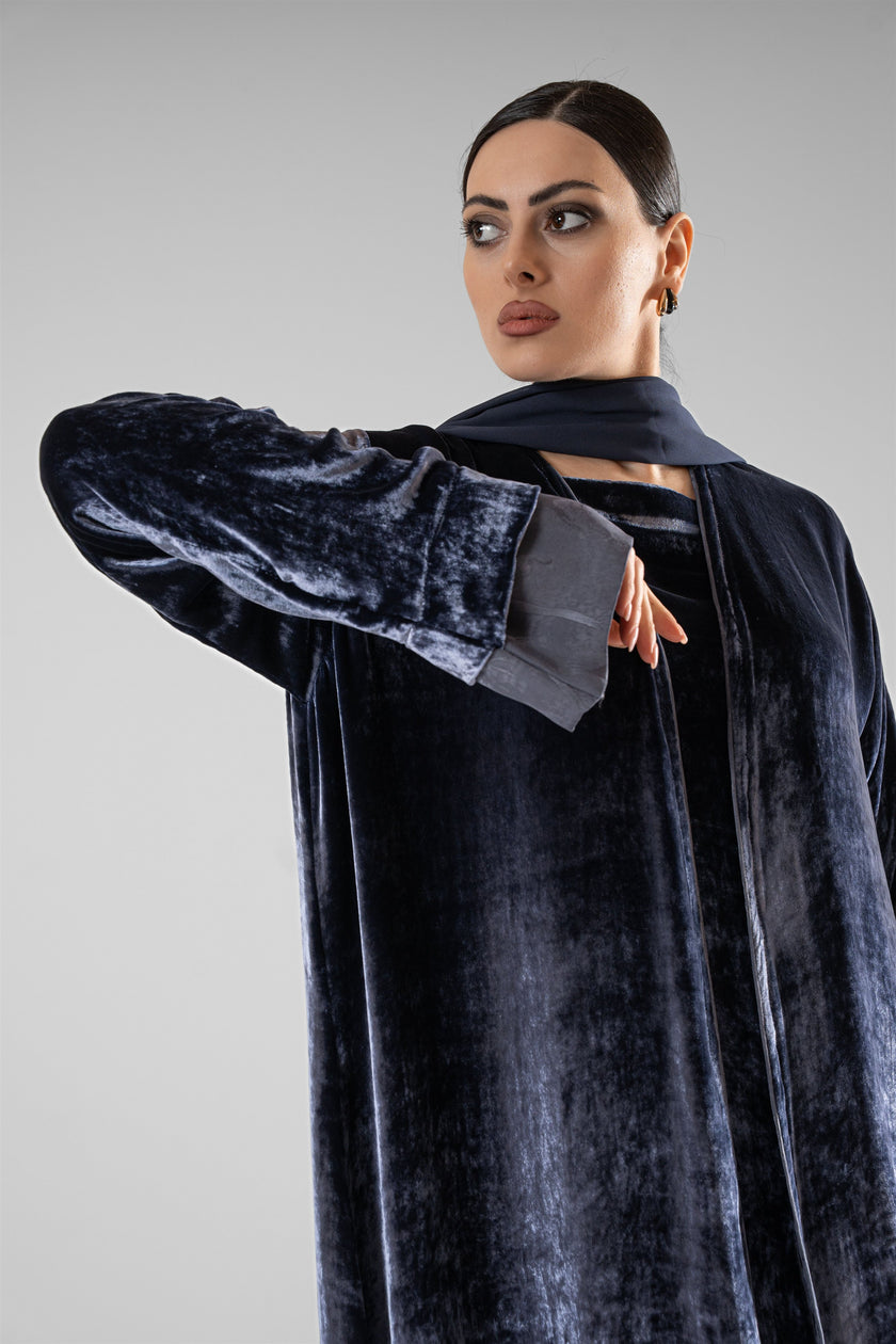 No.128 Floral Velvet Navy
