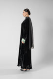 No.128 Floral Velvet Black