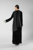 No.128 Floral Velvet Black