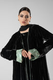 No.128 Floral Velvet Black