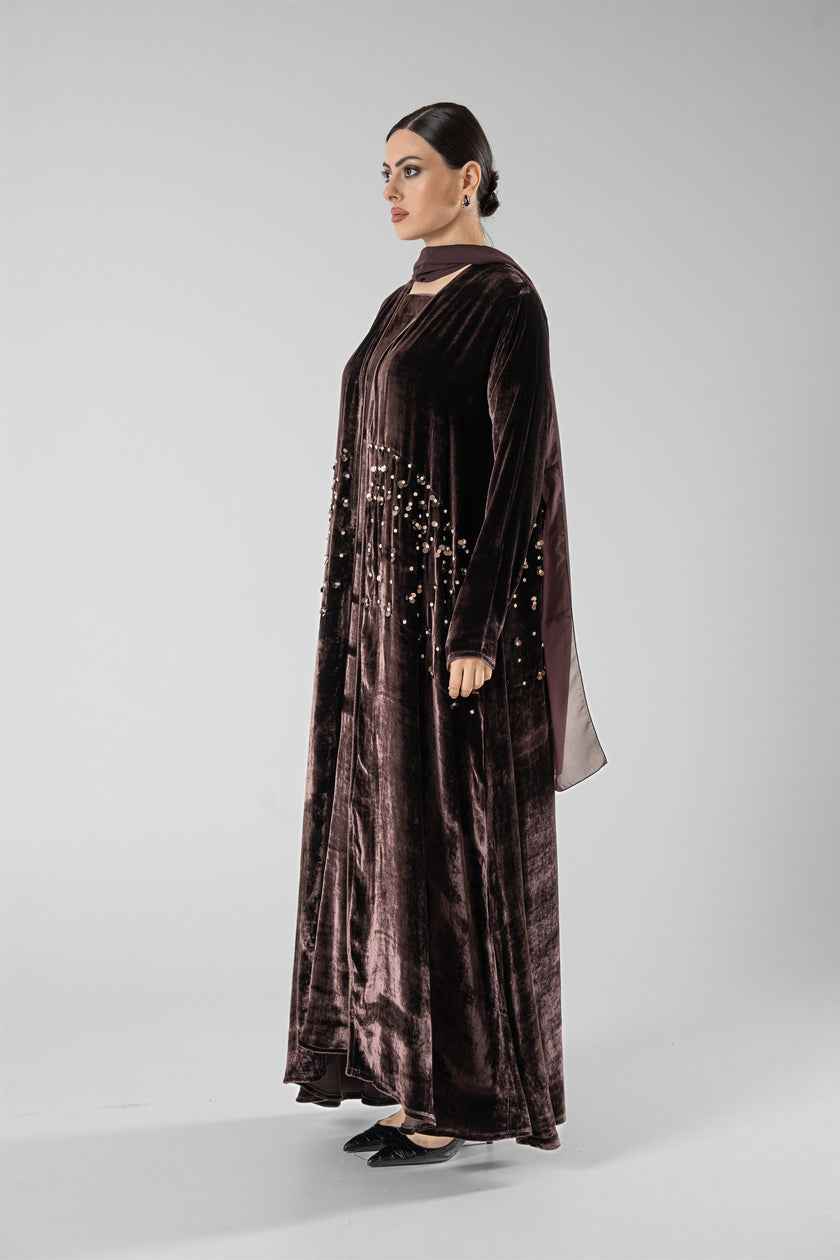 No.127 Velvet & Sequins Brown