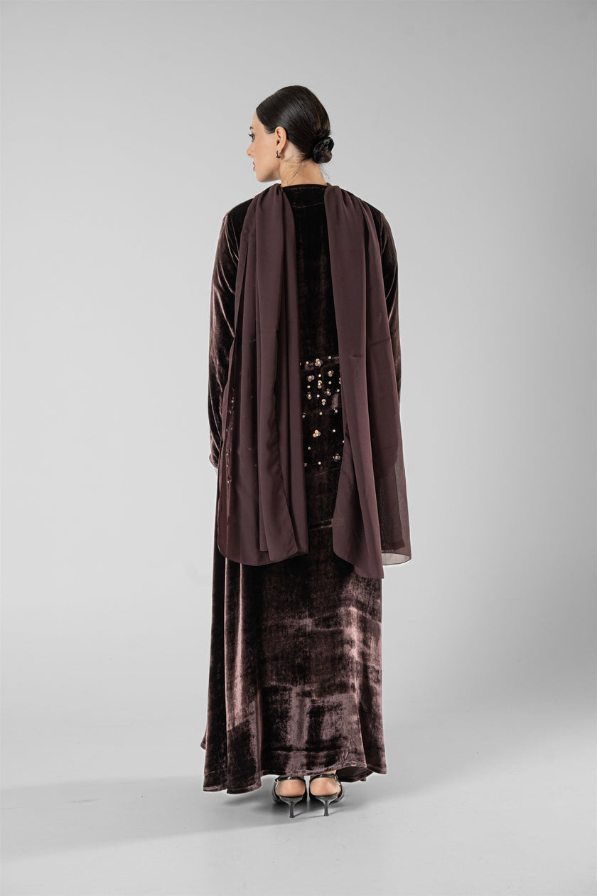 No.127 Velvet & Sequins Brown