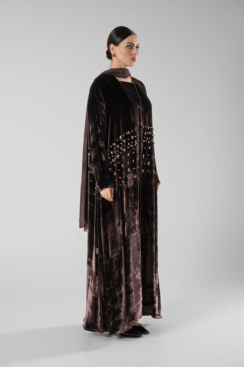 No.127 Velvet & Sequins Brown