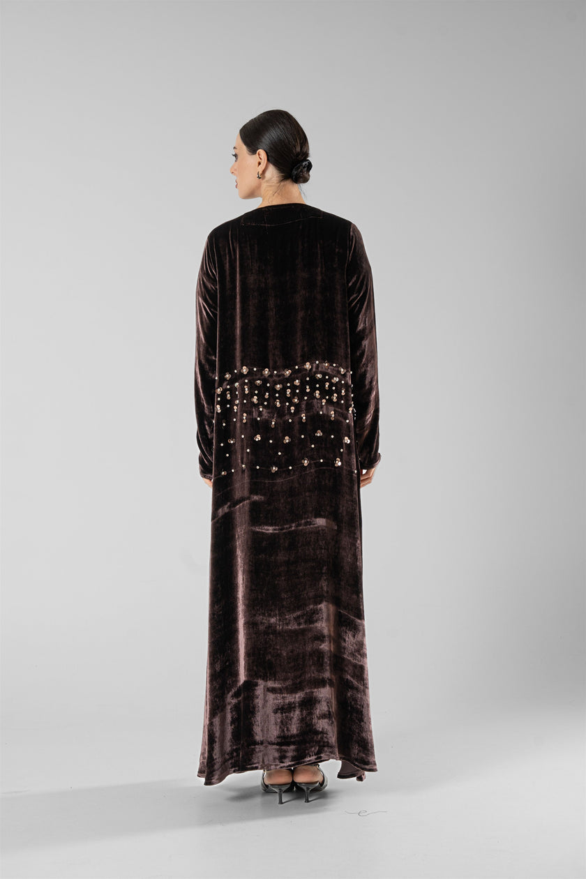 No.127 Velvet & Sequins Brown