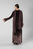 No.128 Floral Velvet Brown