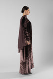 No.128 Floral Velvet Brown