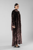 No.128 Floral Velvet Brown