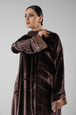 No.128 Floral Velvet Brown