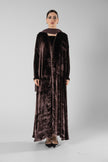 No.129 Velvet Embroidered Brown