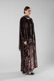 No.129 Velvet Embroidered Brown