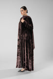 No.129 Velvet Embroidered Brown