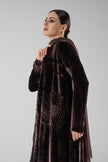 No.129 Velvet Embroidered Brown