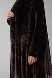 No.129 Velvet Embroidered Brown