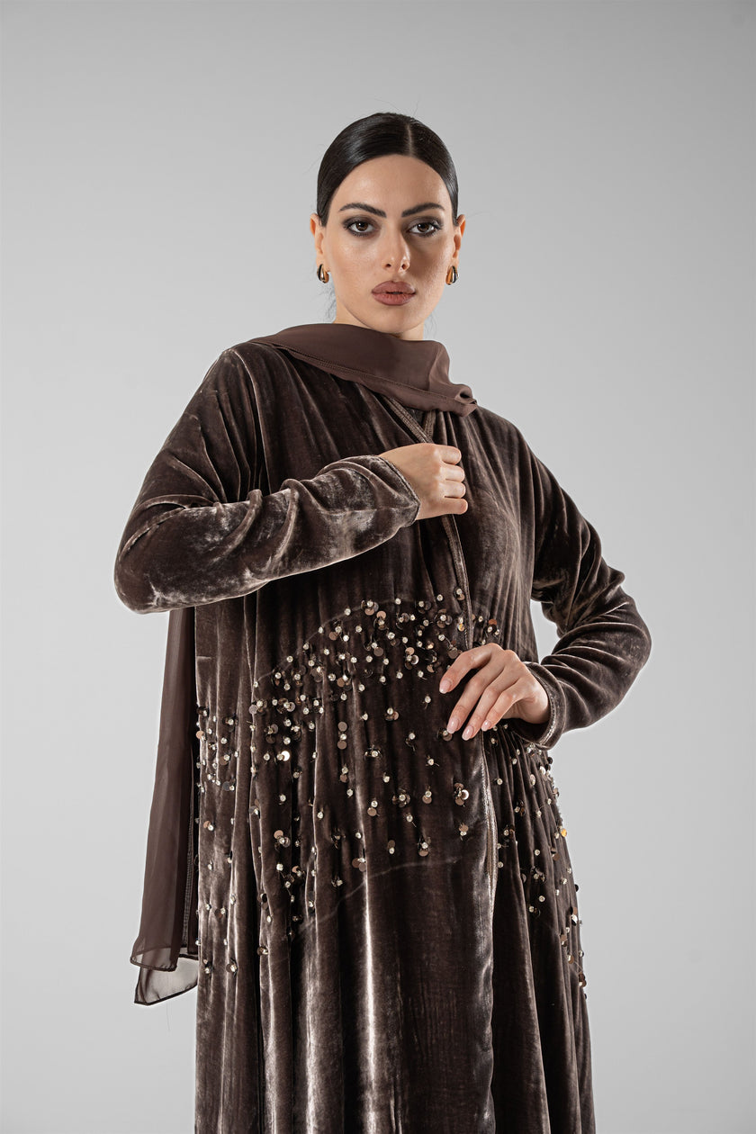 No.127 Velvet & Sequins Grey